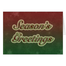 Season's Greetings in Text Card