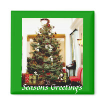 Seasons Greetings Magnet by imperfectiomism Seasons Greetings Magnet