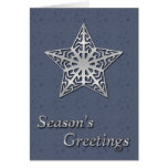 Season's Greetings Moon and Stars Card