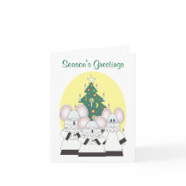 season's greetings mouse choir cards