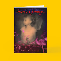 Season's Greetings Personalised card cards