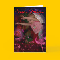 Season's Greetings Personalised card cards