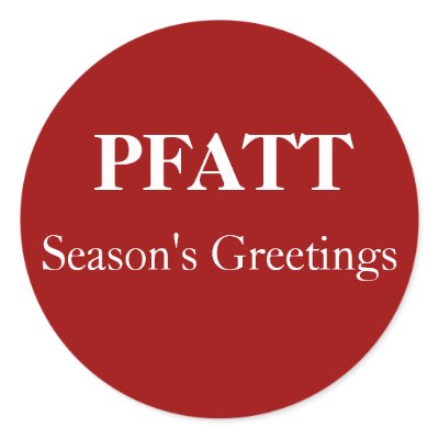 Season's Greetings, PFATT Sticker by disgustedcats