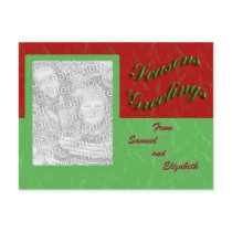 Seasons Greetings Photo Frame postcards
