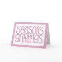 Seasons Greetings Pink Card