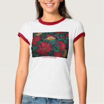 Season's Greetings, Poinsettia&Fruit t-shirts