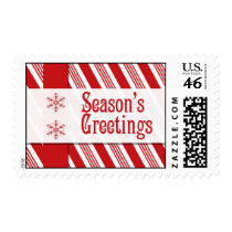Season's Greetings Postage Stamps