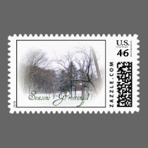 Season's Greetings Postage stamps