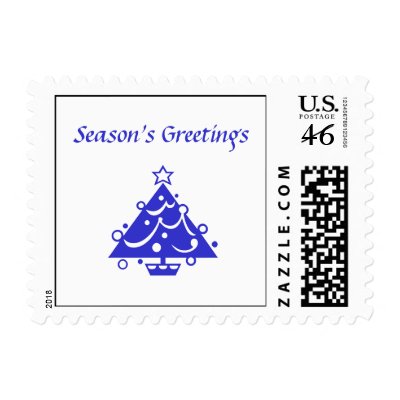 Season's Greetings postage