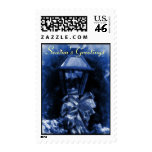 Season's Greetings Postage Stamp
