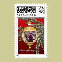 Season's Greetings Postage Stamp stamps