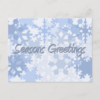 Personalized Postcards on Custom Seasons Greetings Postcards