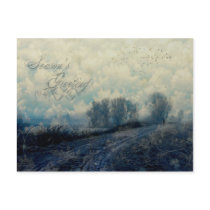 seasons greetings postcard