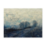 seasons greetings postcard