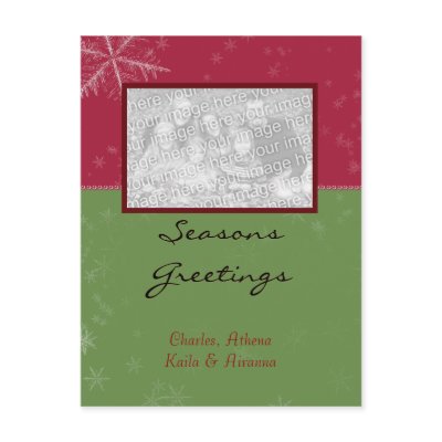 Seasons Greetings Post Card by Designdivaad