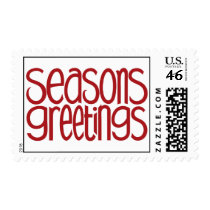 Seasons Greetings Red Stamp by floatinglemons Seasons Greetings Red Stamp