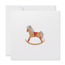 Seasons Greetings: Rocking Horse Invitations