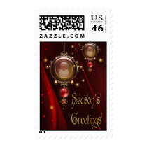 Season's Greetings- Santa, Bauble, Ornament, Chris stamps