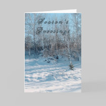 Season's Greetings Snow On Trees cards