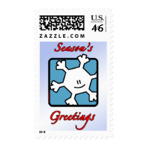 Season's Greetings Snowflake Stamp stamps