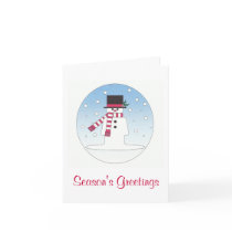 season's greetings snowman cards