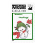 Season's Greetings Snowman  Postage