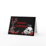 Seasons Greetings Spider, Skull and Roses card Seasons Greetings Spider, Skull and Roses card