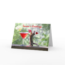 Season's Greetings Squirrel Greeting Card
