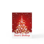 Season's Greetings -  Star Tree Christmas Card