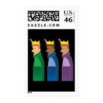 Seasons Greetings: Three Wise Men Postage Stamps