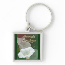 Season's Greetings - White Bindweed Keychains