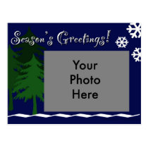 Season's Greetings Winter Postcard postcards