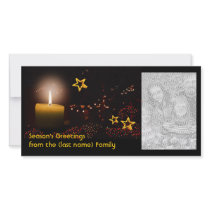 Season's Greetings with your photo Customized Photo Card