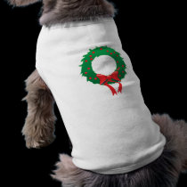 Seasons Greetings: Wreath Apparel pet clothing