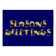Seasons Greetings written in ponies! Card