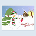 Season's Grouchings Christmas Post Card postcards