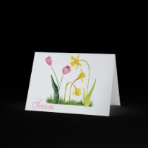 Seasons, Spring note card