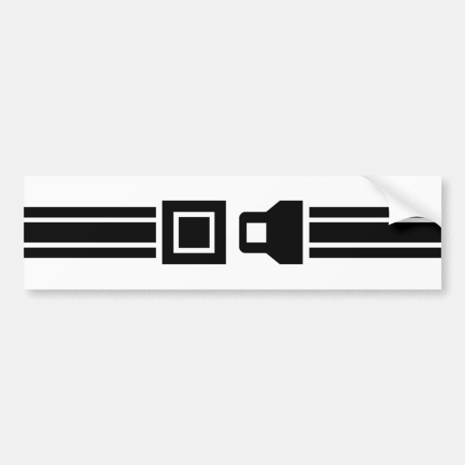 Seat Belts Bumper Stickers, Seat Belts Bumper Sticker Designs