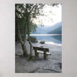 seat by glendalough, ireland print