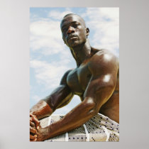 Seated African Poster