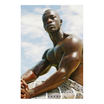 Seated African posters