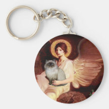 Seated Angel - Himalayan cat 7 Key Chain