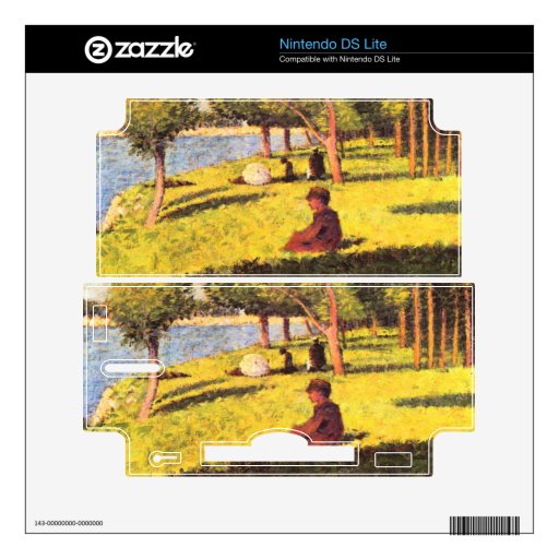 Seated figure by Georges Seurat Decal For DS Lite