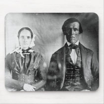 Seated Man and Woman Couple 1840 Mouse Pad