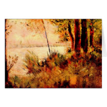 Seated slope by Georges Seurat Card