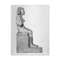 Seated statue of Amenophis IV Post Cards