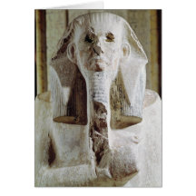 Seated statue of King Djoser Card