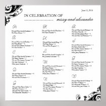 Seating Arrangement Chart ~ Custom Poster