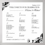 Seating Arrangement Chart Print