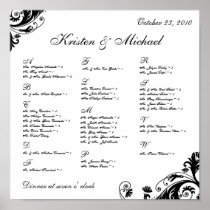 Seating Arrangement Chart Posters